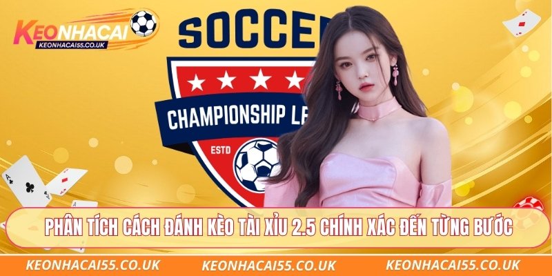 Phân tích cách đánh kèo tài xỉu 2.5 chính xác đến từng bước